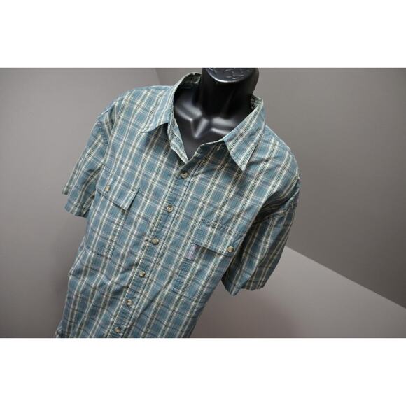 Columbia Omni-Shade Vented Fishing Shirt Plaid Short Sleeve Camping Mens 3XL - Picture 4 of 11